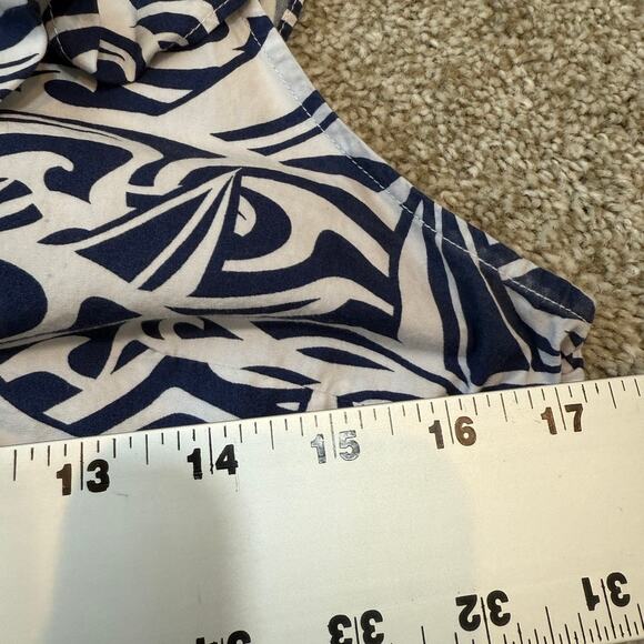 Vineyard Vines x Target medium ruffle belted nautical pockets dress D4 2469 - Picture 3 of 13